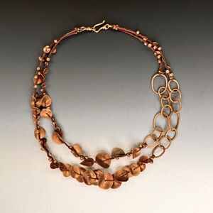 Chan Luu double strand gold vermeil necklace